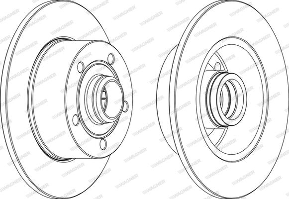 Wagner WGR0830-1 - Спирачен диск vvparts.bg