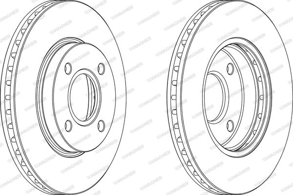 Wagner WGR0364-1 - Спирачен диск vvparts.bg