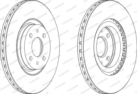 Wagner WGR0252-1 - Спирачен диск vvparts.bg