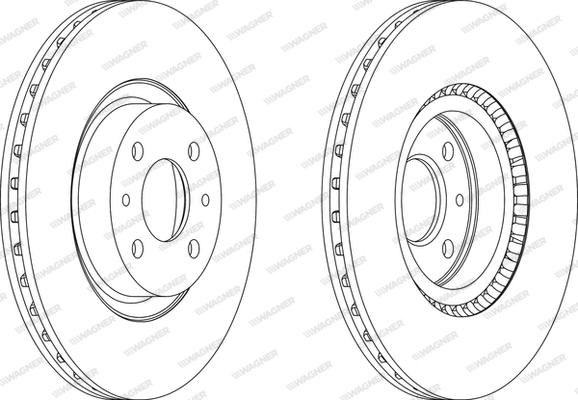 Wagner WGR0220-1 - Спирачен диск vvparts.bg