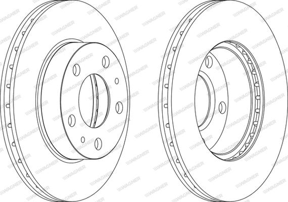 Wagner WGR0768-1 - Спирачен диск vvparts.bg