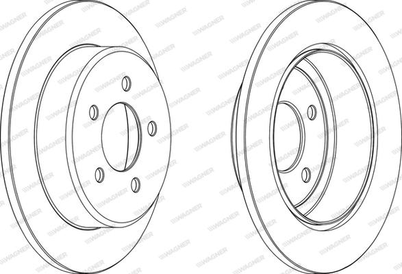 Wagner WGR1492-1 - Спирачен диск vvparts.bg