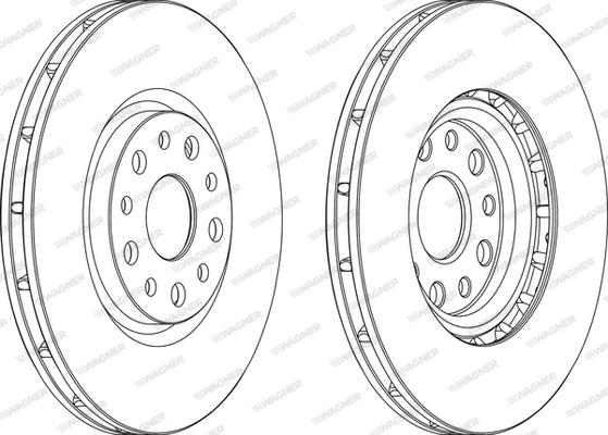 Wagner WGR1449-1 - Спирачен диск vvparts.bg