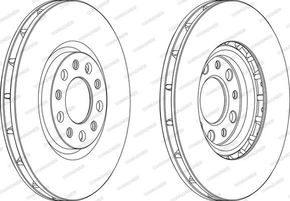 Wagner WGR1451-1 - Спирачен диск vvparts.bg