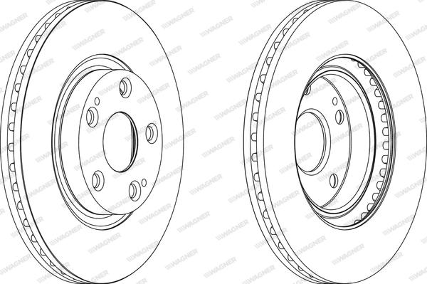 Wagner WGR1401-1 - Спирачен диск vvparts.bg