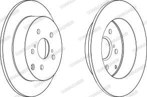 Wagner WGR1419-1 - Спирачен диск vvparts.bg