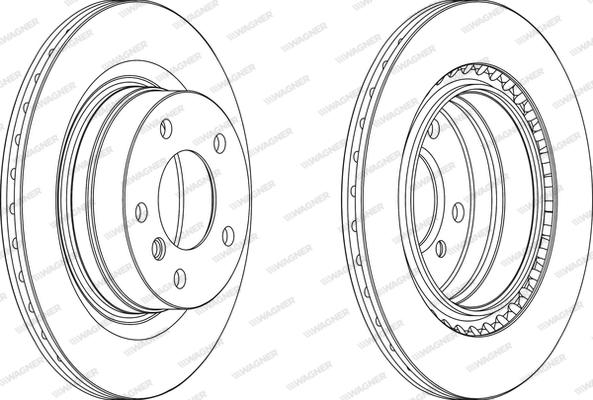 Wagner WGR1549-1 - Спирачен диск vvparts.bg