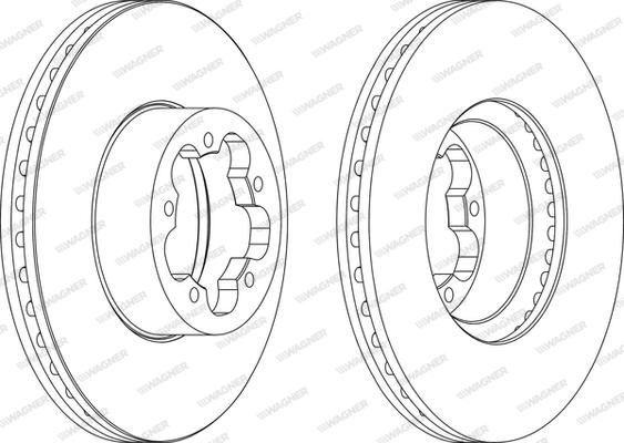 Wagner WGR1554-1 - Спирачен диск vvparts.bg