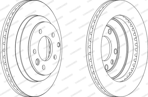 Wagner WGR1580-1 - Спирачен диск vvparts.bg