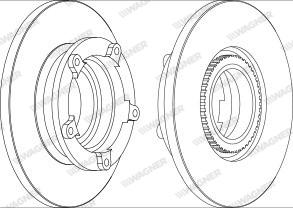 Wagner WGR1573-1 - Спирачен диск vvparts.bg