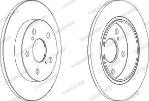 Wagner WGR1645-1 - Спирачен диск vvparts.bg