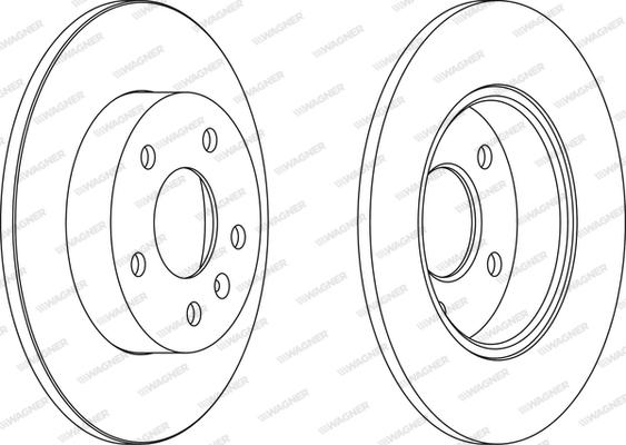 Wagner WGR1044-1 - Спирачен диск vvparts.bg