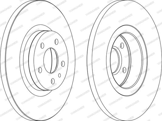 Wagner WGR1057-1 - Спирачен диск vvparts.bg