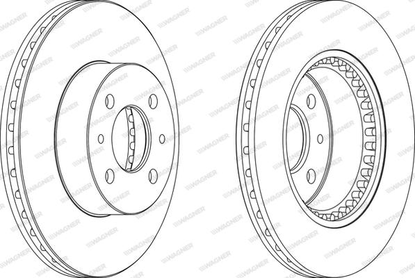 Wagner WGR1006-1 - Спирачен диск vvparts.bg