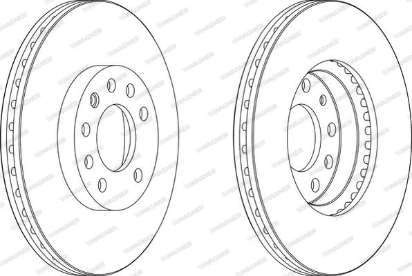 Wagner WGR1191-1 - Спирачен диск vvparts.bg