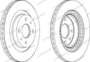 Wagner WGR1147-1 - Спирачен диск vvparts.bg