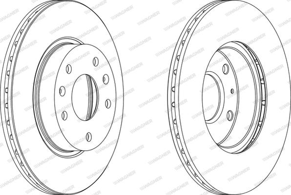 Wagner WGR1151-1 - Спирачен диск vvparts.bg