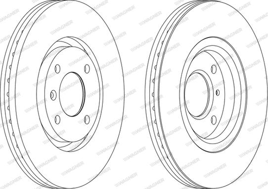 Wagner WGR1152-1 - Спирачен диск vvparts.bg