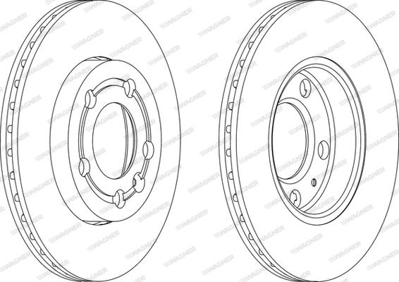 Wagner WGR1164-1 - Спирачен диск vvparts.bg