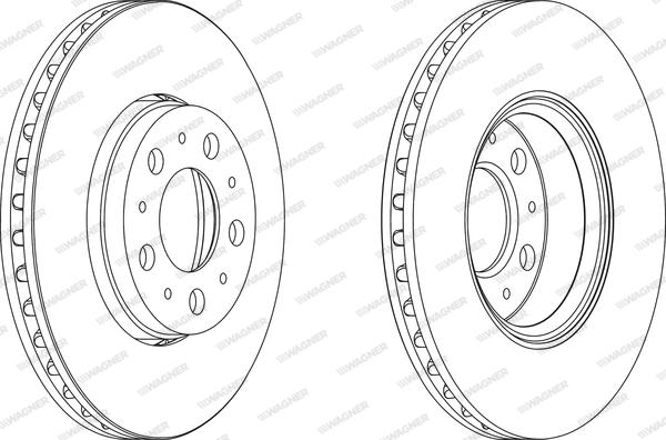 Wagner WGR1163-1 - Спирачен диск vvparts.bg