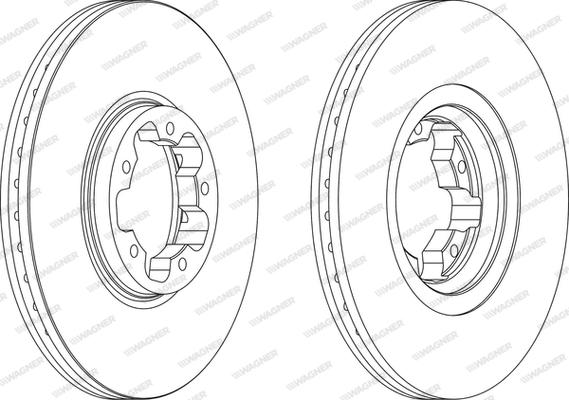 Wagner WGR1113-1 - Спирачен диск vvparts.bg