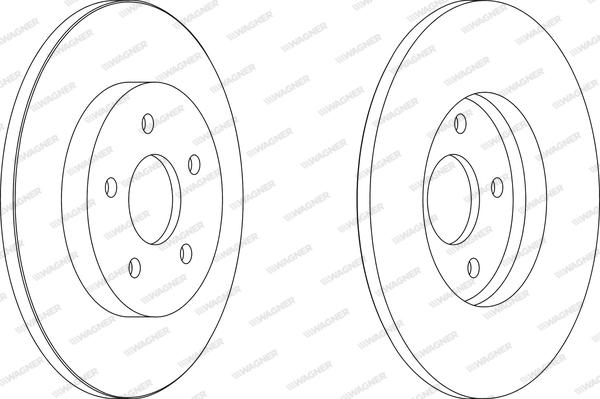 Wagner WGR1126-1 - Спирачен диск vvparts.bg