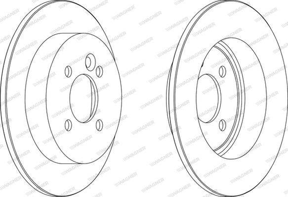 Wagner WGR1128-1 - Спирачен диск vvparts.bg