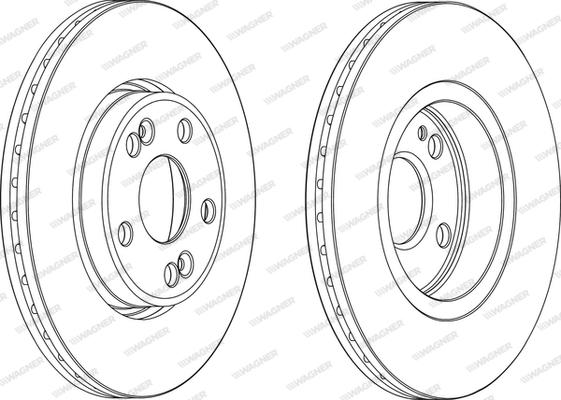 Wagner WGR1123-1 - Спирачен диск vvparts.bg