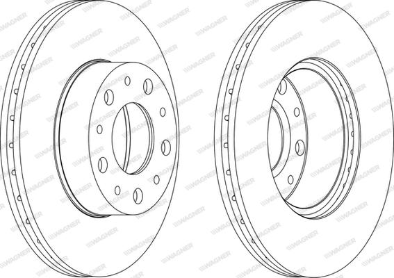 Wagner WGR1170-1 - Спирачен диск vvparts.bg