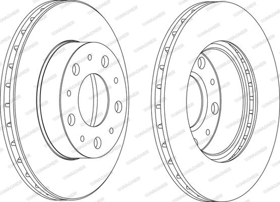 Wagner WGR1171-1 - Спирачен диск vvparts.bg