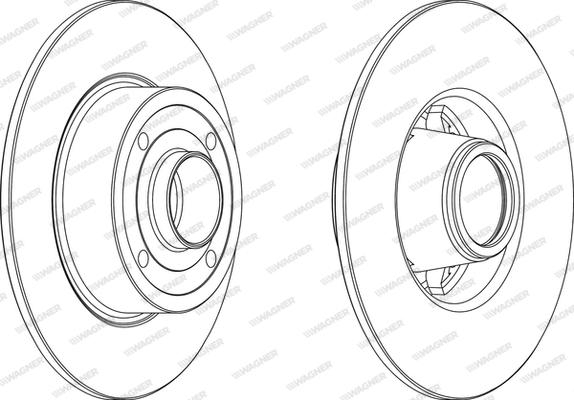 Wagner WGR1369-1 - Спирачен диск vvparts.bg