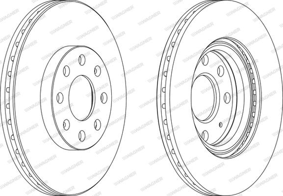 Wagner WGR1304-1 - Спирачен диск vvparts.bg