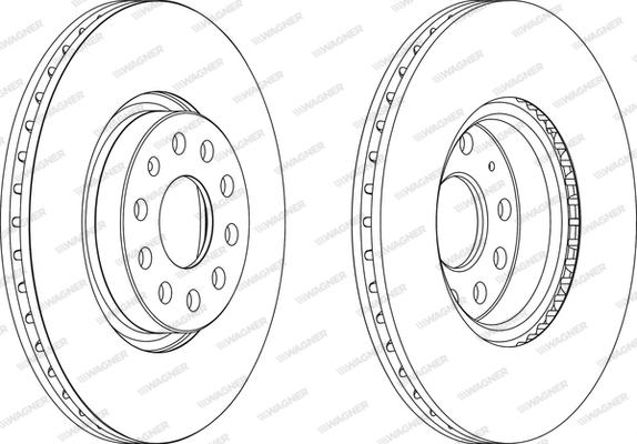 Wagner WGR1305-1 - Спирачен диск vvparts.bg