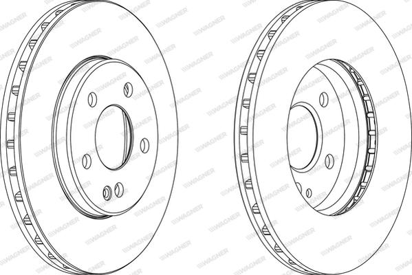 Wagner WGR1316-1 - Спирачен диск vvparts.bg