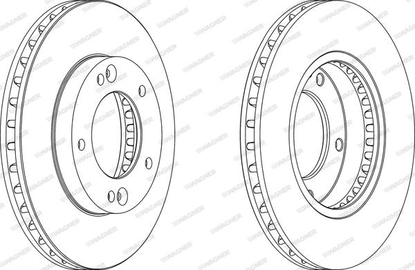 Wagner WGR1290-1 - Спирачен диск vvparts.bg