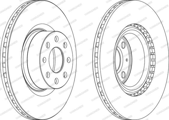 Wagner WGR1298-1 - Спирачен диск vvparts.bg