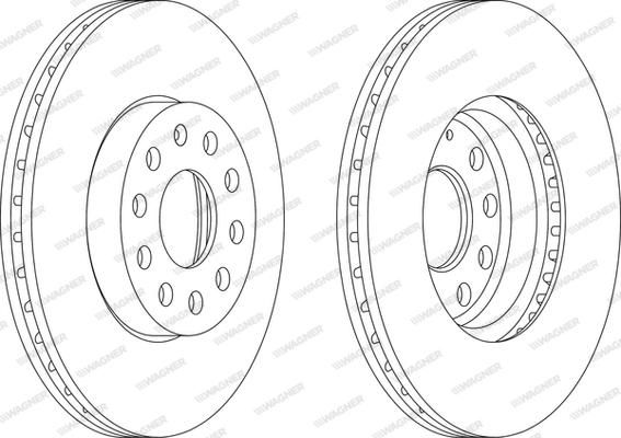 Wagner WGR1218-1 - Спирачен диск vvparts.bg