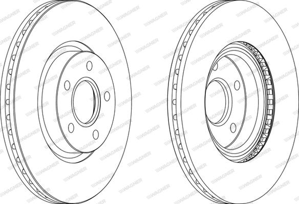 Wagner WGR1225-1 - Спирачен диск vvparts.bg