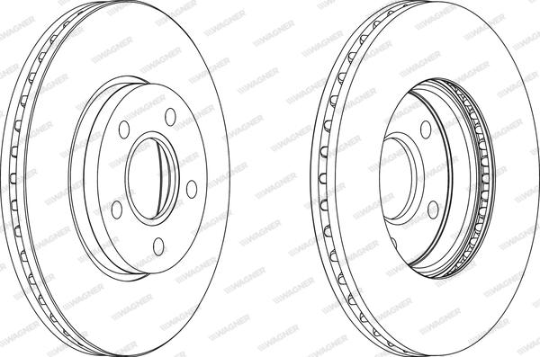 Wagner WGR1222-1 - Спирачен диск vvparts.bg