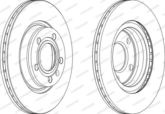 Wagner WGR1708-1 - Спирачен диск vvparts.bg