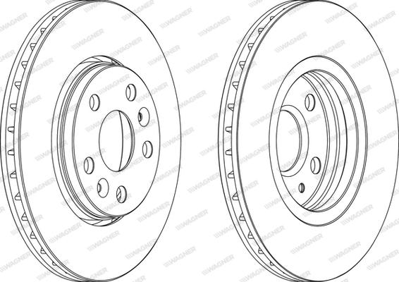 Wagner WGR1733-1 - Спирачен диск vvparts.bg