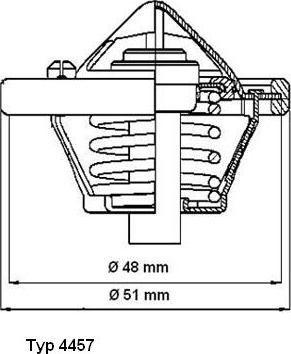 WAHLER 4457.82D - Термостат, охладителна течност vvparts.bg