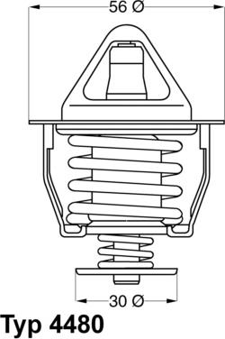 WAHLER 448082D - Термостат, охладителна течност vvparts.bg