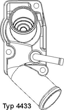 WAHLER 4433.92D - Термостат, охладителна течност vvparts.bg