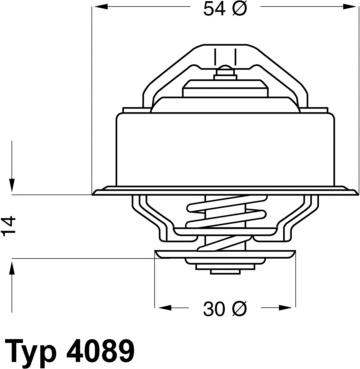 WAHLER 4089.82D - Термостат, охладителна течност vvparts.bg