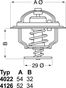 WAHLER 4022.82D1 - Термостат, охладителна течност vvparts.bg