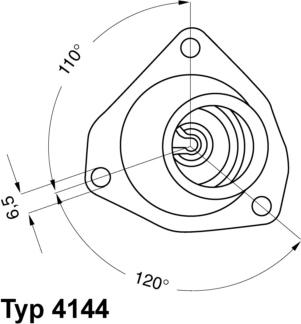 WAHLER 4144.92D - Термостат, охладителна течност vvparts.bg