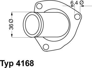 WAHLER 4168.92D - Термостат, охладителна течност vvparts.bg