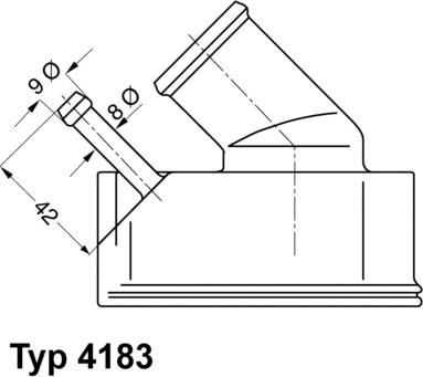 WAHLER 4183.82D - Термостат, охладителна течност vvparts.bg