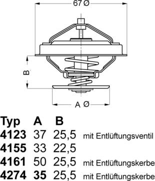 WAHLER 416183 - Термостат, охладителна течност vvparts.bg